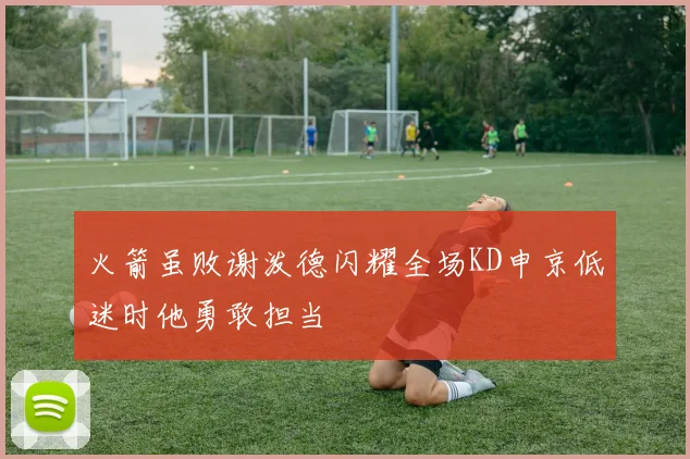 火箭虽败谢泼德闪耀全场KD申京低迷时他勇敢担当