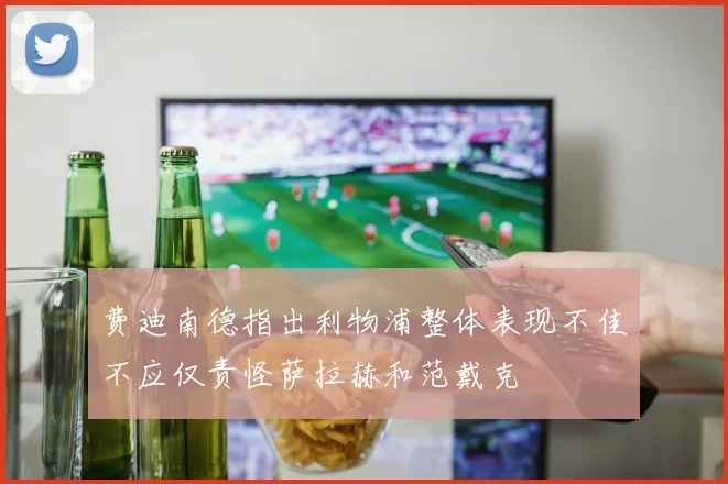 费迪南德指出利物浦整体表现不佳不应仅责怪萨拉赫和范戴克